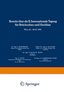 Bericht über die II. Internationale Tagung für Brückenbau und Hochbau / Report of the 2nd International Congress for Bridge- and Structural Engineering / Compte-Rendu du 2me Congrès International de Construction des Ponts et Charpentes