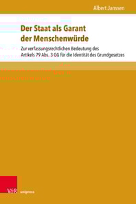Der Staat als Garant der Menschenwürde