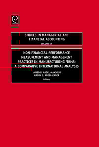 Non-Financial Performance Measurement and Management Practices in Manufacturing Firms