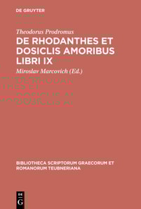 De Rhodanthes et Dosiclis amoribus libri IX