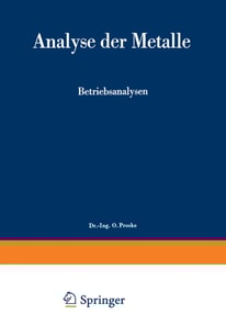 Analyse der Metalle