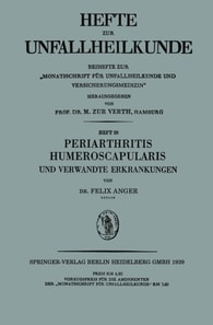 Periarthritis Humeroscapularis und Verwandte Erkrankungen