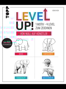 Level up! 1 Motiv - 4 Level zum Zeichnen