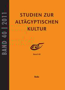 Studien zur Altagyptischen Kultur Band 40