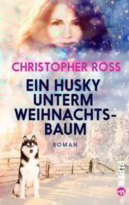Ein Husky unterm Weihnachtsbaum