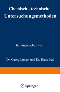 Chemisch-technische Untersuchungsmethoden