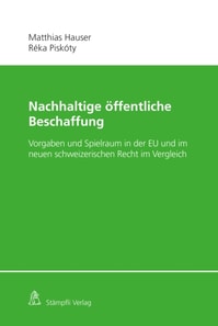 Nachhaltige öffentliche Beschaffung
