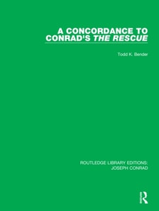 Concordance to Conrad's The Rescue