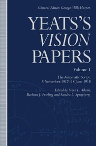 Yeats's "e;Vision"e; Papers