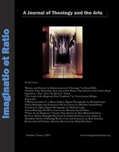 Imaginatio et Ratio: A Journal of Theology and the Arts, Volume 2, Issue 2, 2013