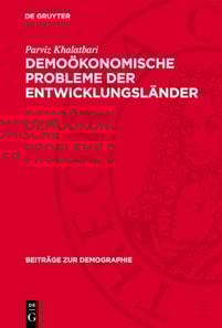 Demoökonomische Probleme der Entwicklungsländer