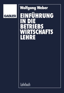 Einführung in die Betriebswirtschaftslehre