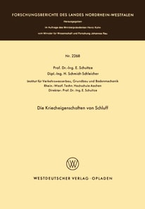 Die Kriecheigenschaften von Schluff