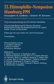 22. Hämophilie-Symposion Hamburg 1991