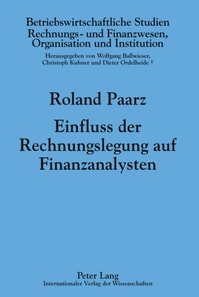 Einfluss der Rechnungslegung auf Finanzanalysten