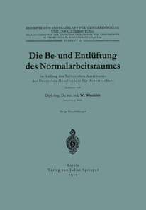Die Be- und Entlüftung des Normalarbeitsraumes