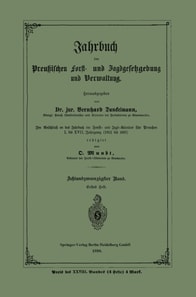 Jahrbuch der Preußischen Forst- und Jagdgesetzgebung und Verwaltung