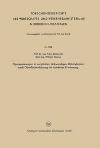 Eigenspannungen in vergüteten, dickwandigen Stahlzylindern nach Oberflächenhärtung mit induktiver Erwärmung