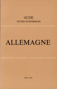 Etudes economiques de l'OCDE : Allemagne 1981