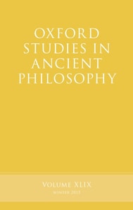 Oxford Studies in Ancient Philosophy, Volume 49