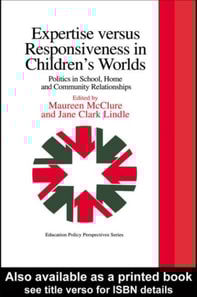 Expertise Versus Responsiveness In Children's Worlds