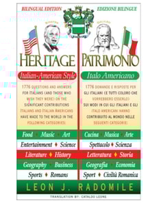Heritage Italian-American Style/Patrimonio Italo Americano
