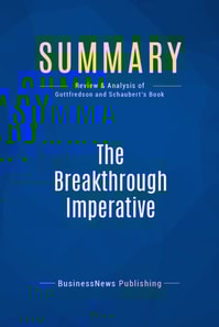 Summary: The Breakthrough Imperative