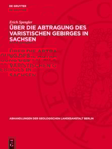 Über die Abtragung des varistischen Gebirges in Sachsen