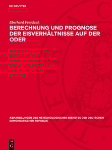 Berechnung und Prognose der Eisverhältnisse auf der Oder