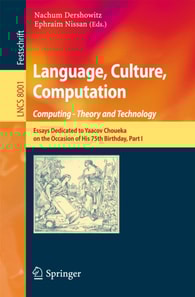 Language, Culture, Computation: Computing - Theory and Technology