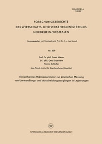 Ein isothermes Mikrokalorimeter zur kinetischen Messung von Umwandlungs- und Ausscheidungsvorgängen in Legierungen