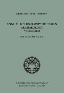 Annual Bibliography of Indian Archaeology