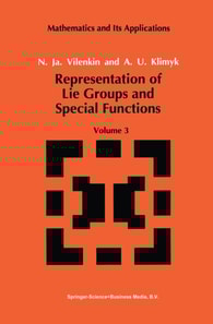 Representation of Lie Groups and Special Functions