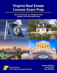 Virginia Real Estate License Exam Prep: All-in-One Review and Testing to Pass Virginia's PSI Real Estate Exam
