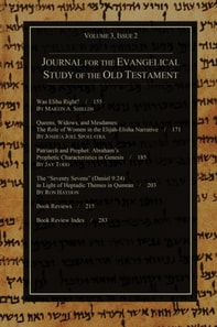Journal for the Evangelical Study of the Old Testament, 3.2
