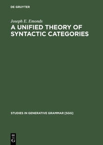 Unified Theory of Syntactic Categories
