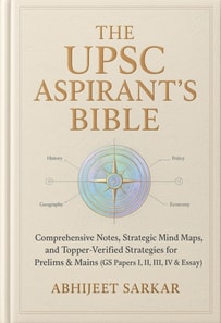 UPSC Aspirant's Bible: Comprehensive Notes, Strategic Mind Maps, and Topper-Verified Strategies for Prelims & Mains (GS Papers I, II, III, IV & Essay)
