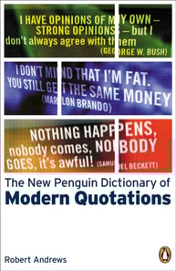 New Penguin Dictionary of Modern Quotations
