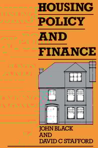 Housing Policy and Finance