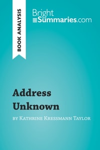 Address Unknown by Kathrine Kressmann Taylor (Book Analysis) 