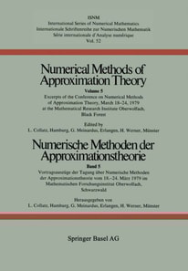 Numerische Methoden der Approximationstheorie / Numerical Methods of Approximation Theory