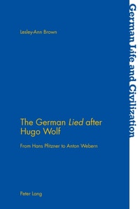 German  Lied  after Hugo Wolf