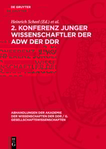 2. Konferenz junger Wissenschaftler der AdW der DDR