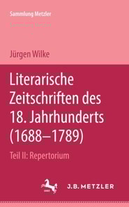 Literarische Zeitschriften des 18. Jahrhunderts (1688-1789)