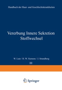 Vererbung Innere Sekretion Stoffwechsel