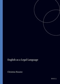 English as a Legal Language