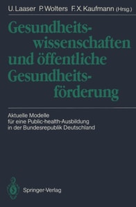 Gesundheitswissenschaften und öffentliche Gesundheitsförderung