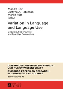 Variation in Language and Language Use