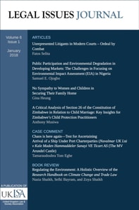 Legal Issues Journal 6(1)