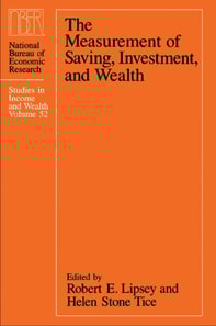 Measurement of Saving, Investment, and Wealth